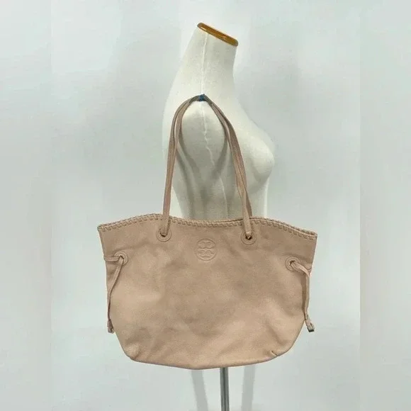 Tory Burch Leather Marion Slouchy East/West Tote Bag - Picture 1 of 9